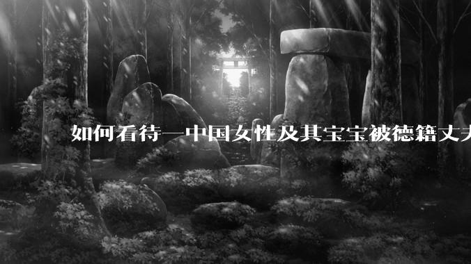 如何看待一中国女性及其宝宝被德籍丈夫遗弃在国内，欲前往德国讨回公道，上小红书求助住宿？