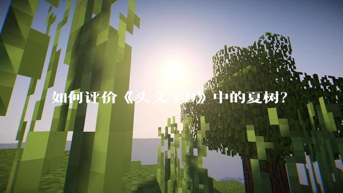 如何评价《头文字D》中的夏树？